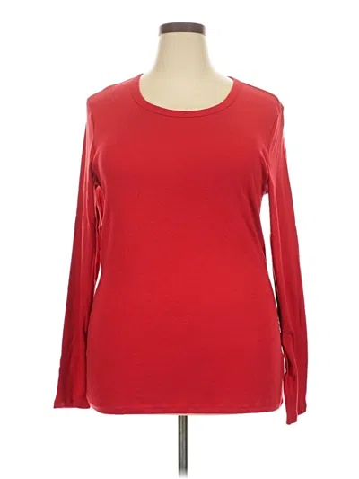 Pre-owned Gap Long Sleeve T-shirt In Red