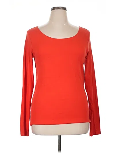 Pre-owned Gap Long Sleeve T-shirt In Red