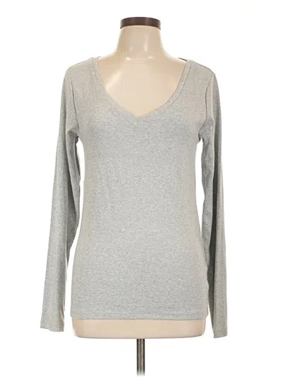Pre-owned Gap Long Sleeve T-shirt In Silver
