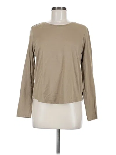 Pre-owned Gap Long Sleeve T-shirt In Tan