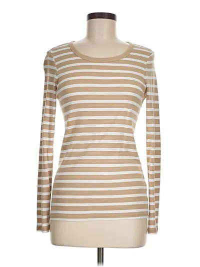 Pre-owned Gap Long Sleeve T-shirt In Tan
