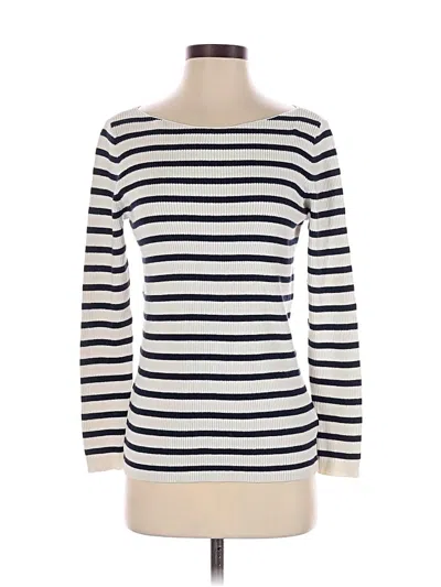 Pre-owned Gap Long Sleeve T-shirt In White