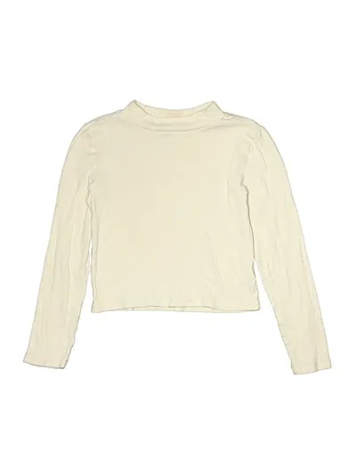 Pre-owned Gap Kids' Long Sleeve T-shirt In White