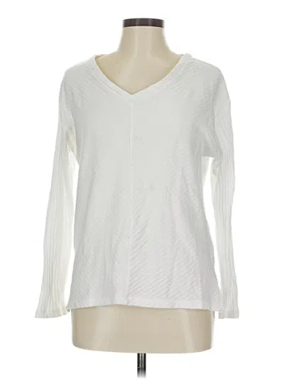 Pre-owned Gap Long Sleeve T-shirt In White
