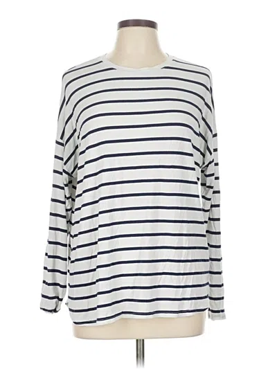 Pre-owned Gap Long Sleeve T-shirt In White