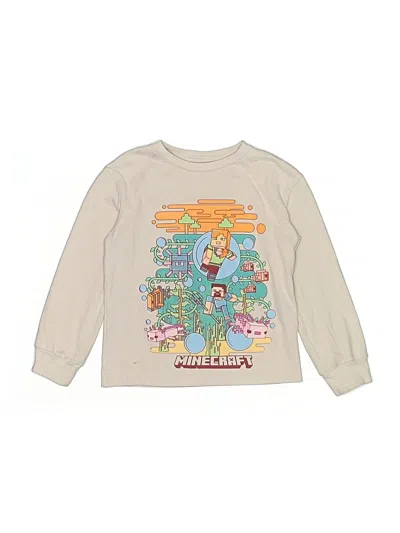 Pre-owned Gap Kids' Long Sleeve T-shirt In White