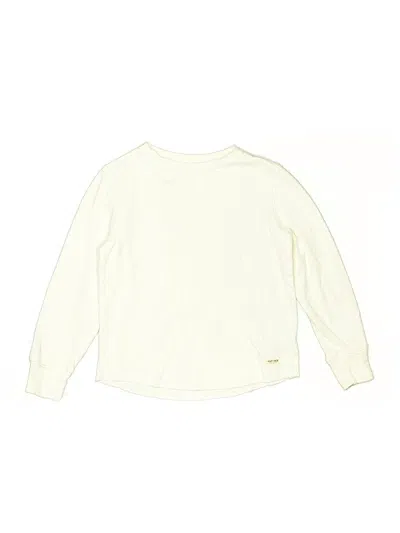 Pre-owned Gap Kids' Long Sleeve T-shirt In White