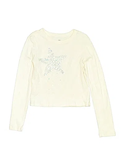 Pre-owned Gap Kids' Long Sleeve T-shirt In White
