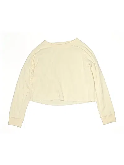 Pre-owned Gap Kids' Long Sleeve T-shirt In White