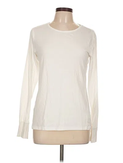Pre-owned Gap Long Sleeve T-shirt In White
