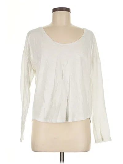 Pre-owned Gap Long Sleeve T-shirt In White