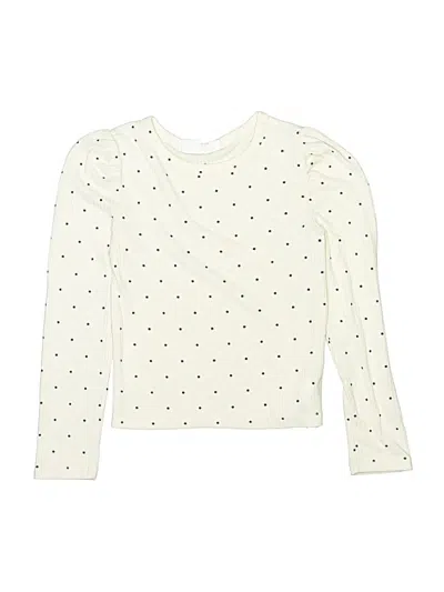 Pre-owned Gap Kids' Long Sleeve T-shirt In White