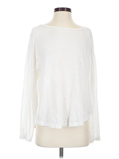 Pre-owned Gap Long Sleeve T-shirt In White