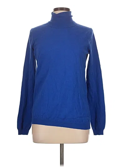 Pre-owned Gap Long Sleeve Turtleneck In Blue