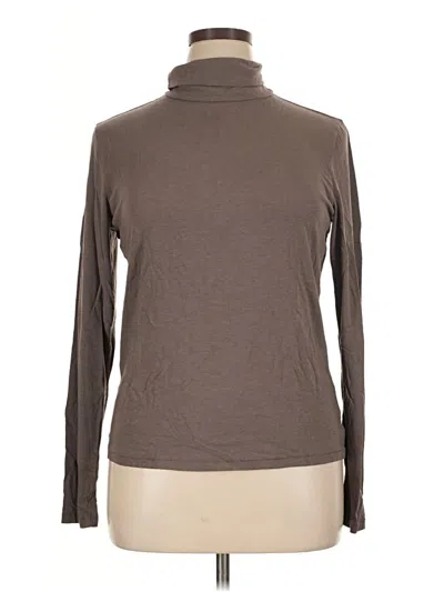 Pre-owned Gap Long Sleeve Turtleneck In Brown