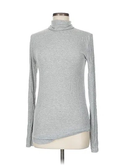 Pre-owned Gap Long Sleeve Turtleneck In Gray