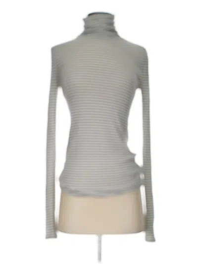 Pre-owned Gap Long Sleeve Turtleneck In Gray