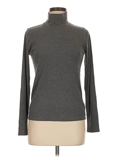 Pre-owned Gap Long Sleeve Turtleneck In Gray