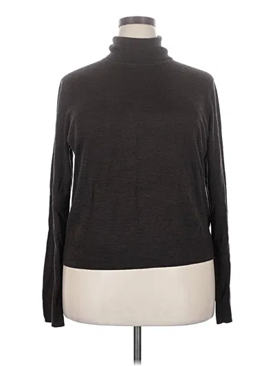 Pre-owned Gap Long Sleeve Turtleneck In Gray