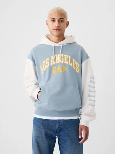 Gap Los Angeles City Logo Hoodie In New England Sky