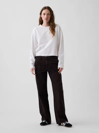 Gap Low Rise '90s Loose Double-knee Carpenter Pants In Terra Brown