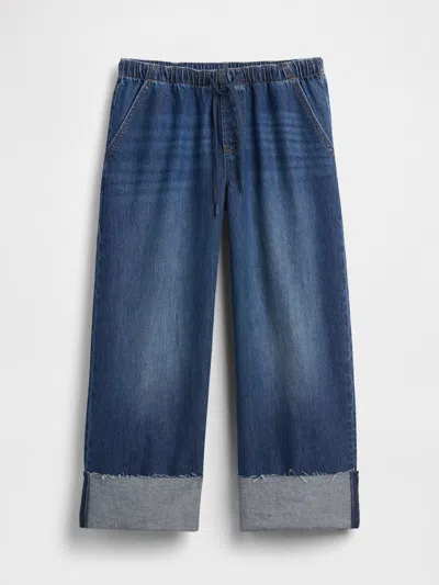 Gap Low Rise '90s Loose Easy Crop Jeans In Blue