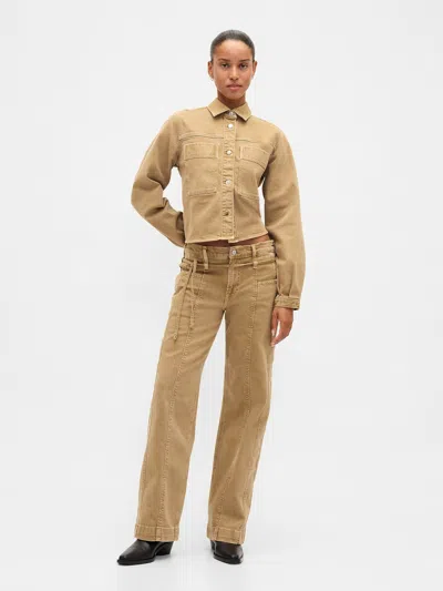 Gap Low Rise '90s Loose Micro Belt Jeans In Gold