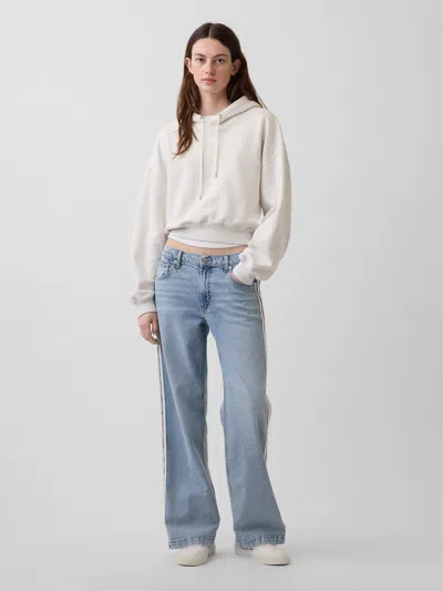 Gap Low Rise '90s Loose Side Stripe Jeans In Medium Wash