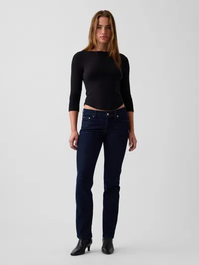 Gap Low Rise '90s Slim Straight Jeans In Dark Wash