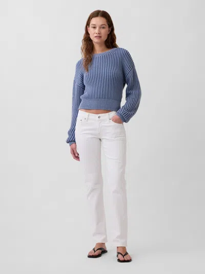 Gap Low Rise '90s Slim Straight Jeans In White