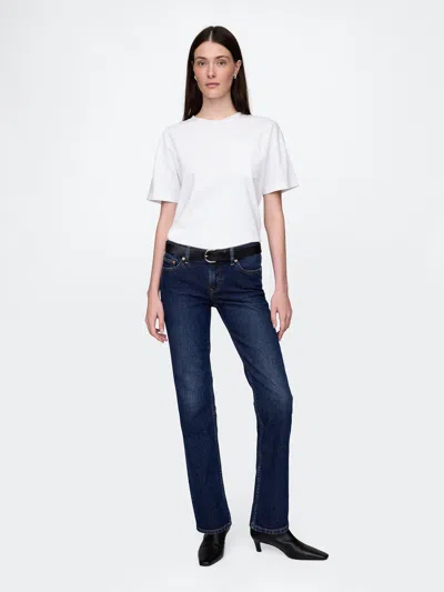 Gap Low Rise '90s Straight Jeans In Dark Indigo