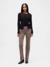Gap Low Rise Corduroy '90s Slim Straight Pants In Brown