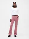 Gap Low Rise Corduroy Long & Lean Jeans In Pink