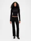 Gap Low Rise Corduroy Long & Lean Pants In Black