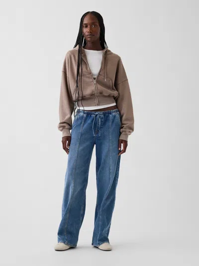Gap Low Rise Knit Easy '90s Loose Jeans In Medium Wash