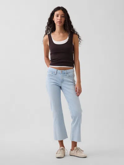 Gap Low Rise Long & Lean Crop Jeans In Purple