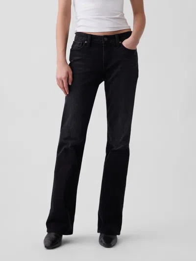 Gap Low Rise Long & Lean Jeans In Black Wash