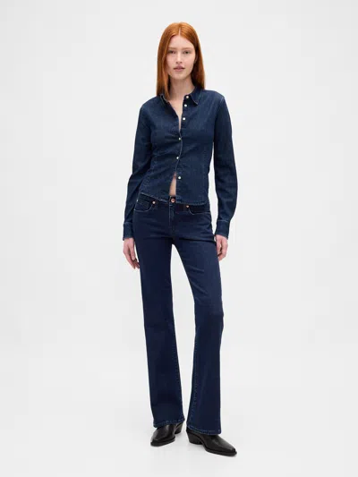 Gap Low Rise Long & Lean Jeans In Blue