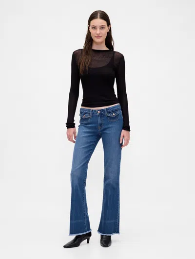 Gap Low Rise Long & Lean Jeans In Blue