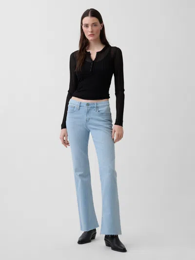 Gap Low Rise Long & Lean Jeans In Blue