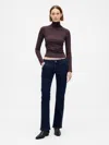 Gap Low Rise Long & Lean Jeans In Burgundy