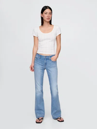 Gap Low Rise Long & Lean Jeans In Light Indigo