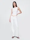 Gap Low Rise Long & Lean Jeans In Optic White