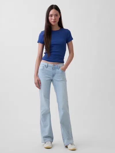 Gap Low Rise Long & Lean Jeans In Purple