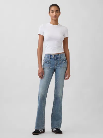 Gap Low Rise Long & Lean Jeans In White