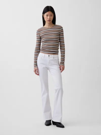 Gap Low Rise Long & Lean Jeans In White