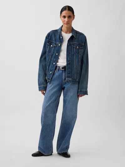 Gap Low Rise Rigid '90s Loose Jeans In Blue