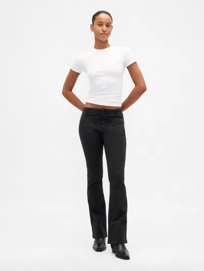 Gap Low Rise Twill Long & Lean Pants In Black