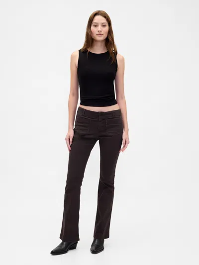 Gap Low Rise Twill Long & Lean Pants In Black
