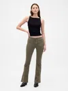 Gap Low Rise Twill Long & Lean Pants In Green